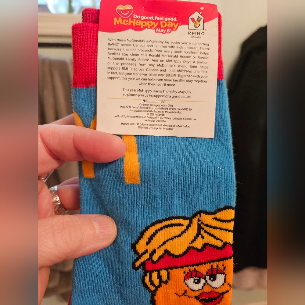 NWT McDonald's McHappy Day Socks